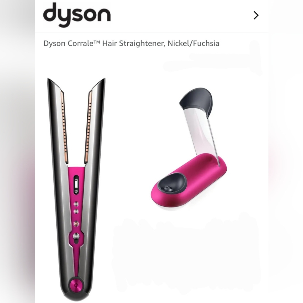 Dyson Corrale Hair Straightener - Nickel and Fuchsia
